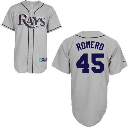 Enny Romero #45 mlb Jersey-Tampa Bay Rays Women's Authentic Road Gray Cool Base Baseball Jersey